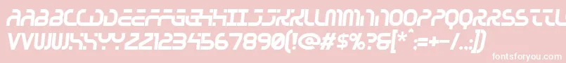 Greenhousegas Font – White Fonts on Pink Background