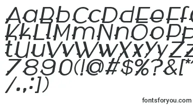  WabecoBoldItalic font