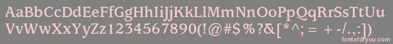 ExpositionSsiBold Font – Pink Fonts on Gray Background