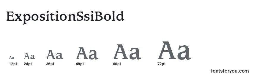 ExpositionSsiBold Font Sizes