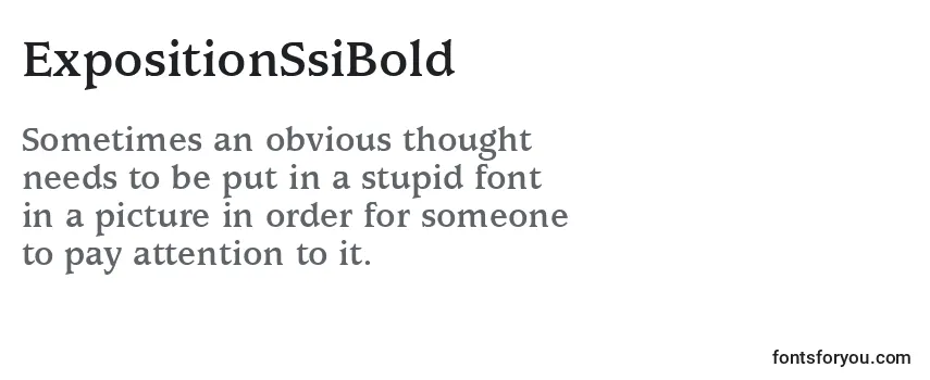 Шрифт ExpositionSsiBold