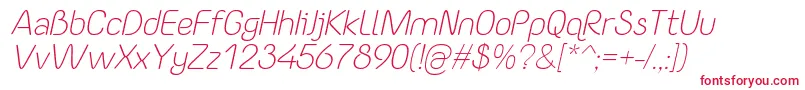 YaahowuLightItalic Font – Red Fonts