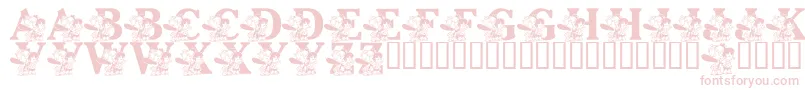 LmsPebblesAndBamBam Font – Pink Fonts on White Background