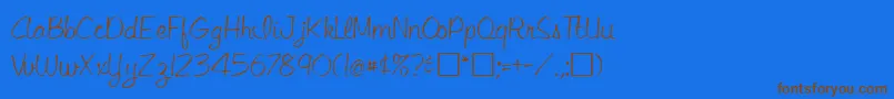 En savoir plus sur la police LejoneRegular Police LejoneRegular – polices brunes sur fond bleu