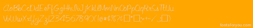 LejoneRegular Font – Pink Fonts on Orange Background