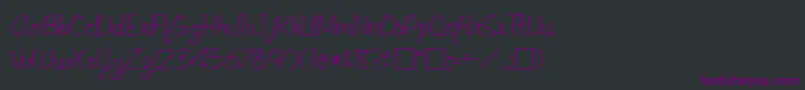 Шрифт LejoneRegular – фиолетовые шрифты на чёрном фоне