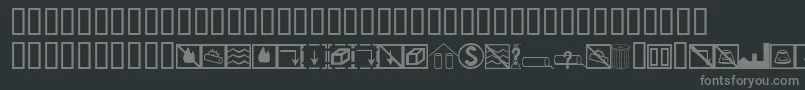fuente BcmelpEpdSymbols – Fuentes Grises Sobre Fondo Negro