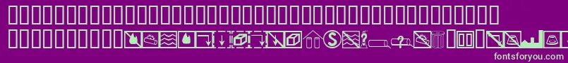 BcmelpEpdSymbols Font – Green Fonts on Purple Background