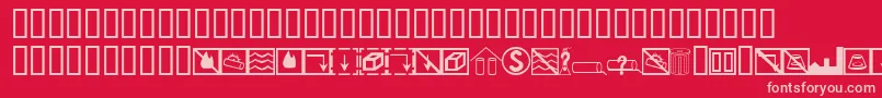 BcmelpEpdSymbols Font – Pink Fonts on Red Background