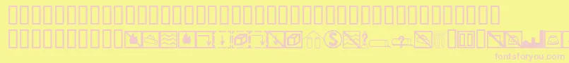 Weitere Informationen zur BcmelpEpdSymbols-Schriftart BcmelpEpdSymbols-Schriftart – Rosa Schriften auf gelbem Hintergrund