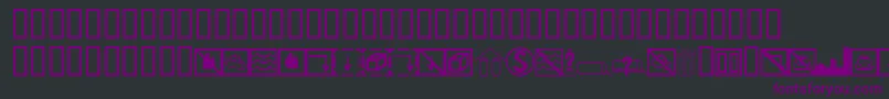 Weitere Informationen zur BcmelpEpdSymbols-Schriftart BcmelpEpdSymbols-Schriftart – Violette Schriften auf schwarzem Hintergrund