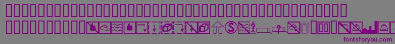BcmelpEpdSymbols-fontti – violetit fontit harmaalla taustalla