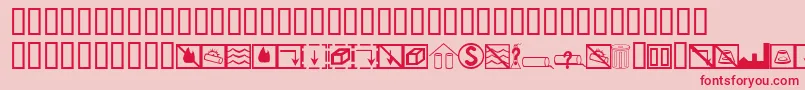 BcmelpEpdSymbols Font – Red Fonts on Pink Background