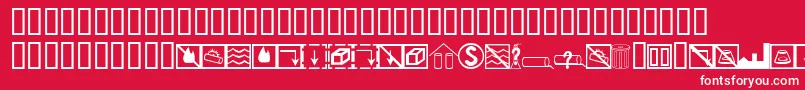 fuente BcmelpEpdSymbols – Fuentes Blancas Sobre Fondo Rojo