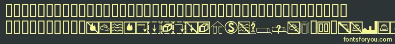 BcmelpEpdSymbols Font – Yellow Fonts on Black Background