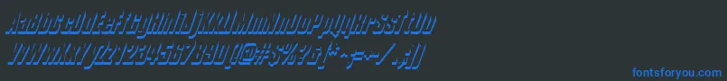 More about Composhadow Font Composhadow Font – Blue Fonts on Black Background