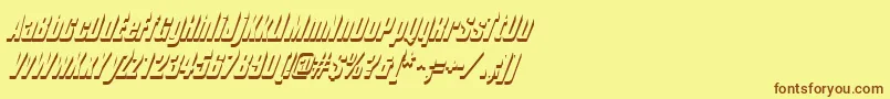Saiba mais sobre a fonte Composhadow Fonte Composhadow – fontes marrons em um fundo amarelo