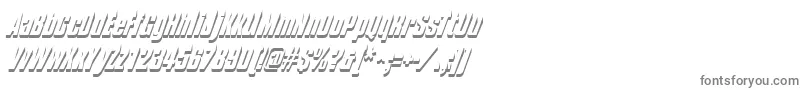 フォントComposhadow – 白い背景に灰色の文字