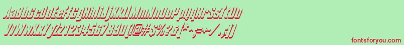 Composhadow Font – Red Fonts on Green Background
