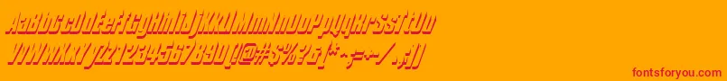 Composhadow Font – Red Fonts on Orange Background