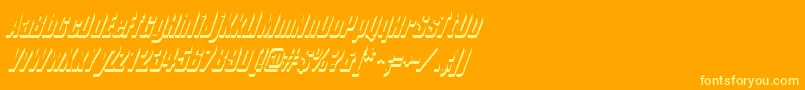 Composhadow Font – Yellow Fonts on Orange Background