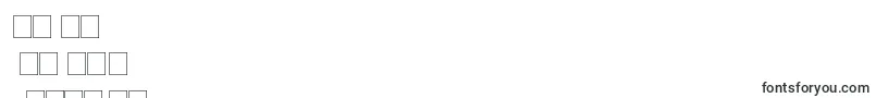 Quadrophonic-Schriftart – turkmenische Schriften