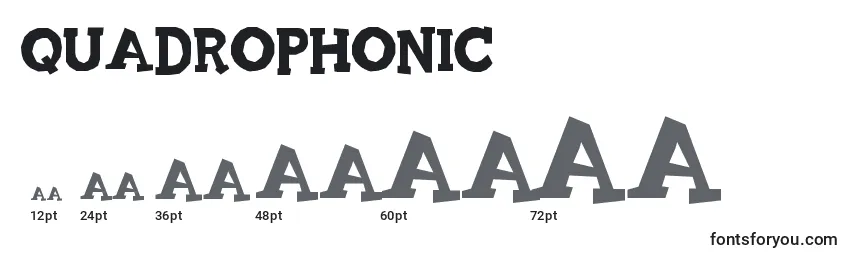 Quadrophonic font sizes