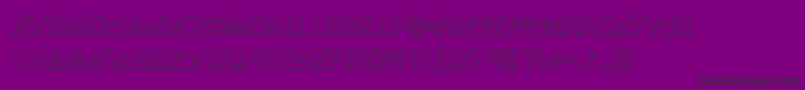 XpedShadow-Schriftart – Schwarze Schriften auf violettem Hintergrund