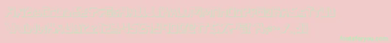 XpedShadow Font – Green Fonts on Pink Background