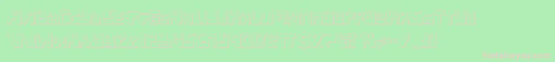 XpedShadow Font – Pink Fonts on Green Background