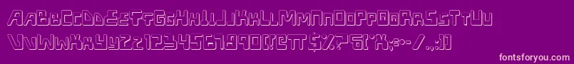 XpedShadow Font – Pink Fonts on Purple Background