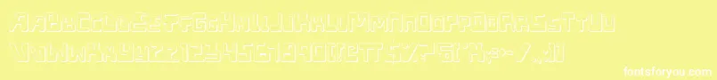 XpedShadow Font – White Fonts on Yellow Background