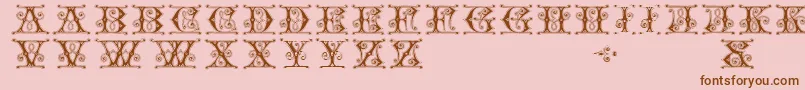 Gingerbread Font – Brown Fonts on Pink Background