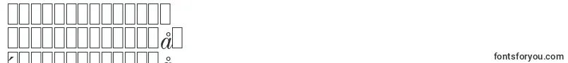 フォントModestoItalic – 中国の文字（簡体字）