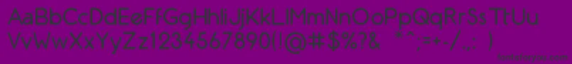フォントArTechni – 紫の背景に黒い文字