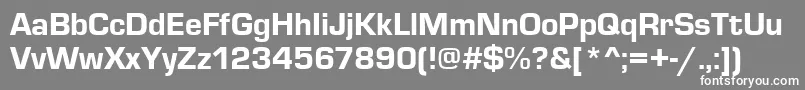 Eurostilethea Font – White Fonts on Gray Background