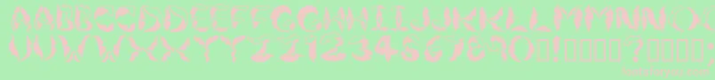 Jungleleaves Font – Pink Fonts on Green Background