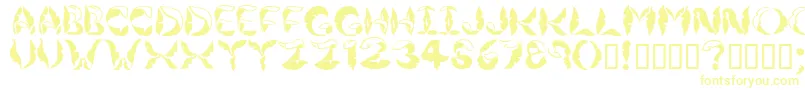 Шрифт Jungleleaves – жёлтые шрифты