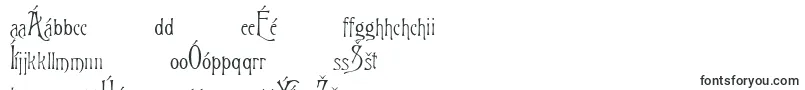 Rigoletto-Schriftart – tschechische Schriften