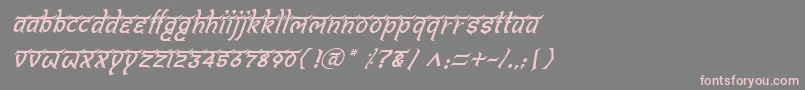 BitlingshivomItalic Font – Pink Fonts on Gray Background