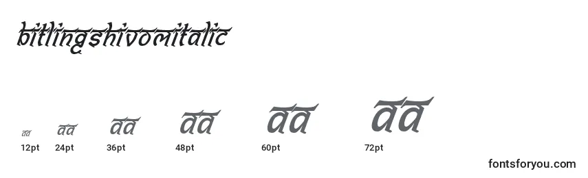 BitlingshivomItalic Font Sizes