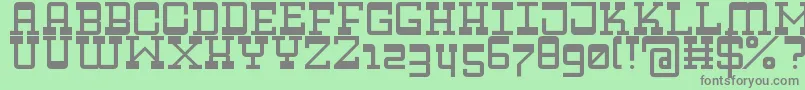 ZapadniCapitals Font – Gray Fonts on Green Background