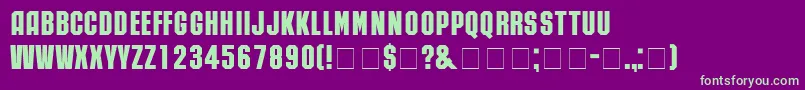 RubickNormal Font – Green Fonts on Purple Background