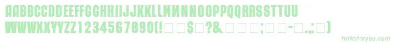 RubickNormal Font – Green Fonts on White Background