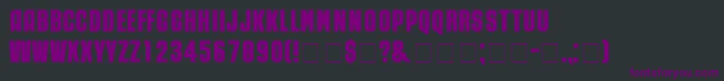 RubickNormal Font – Purple Fonts on Black Background