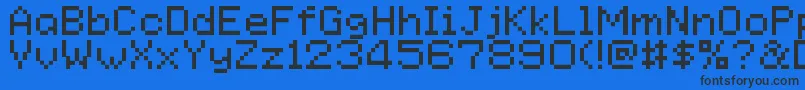 GoldenSun Font – Black Fonts on Blue Background