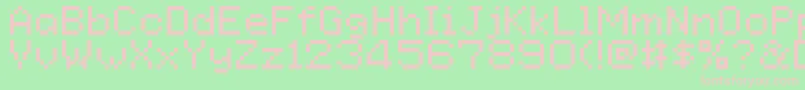 GoldenSun Font – Pink Fonts on Green Background