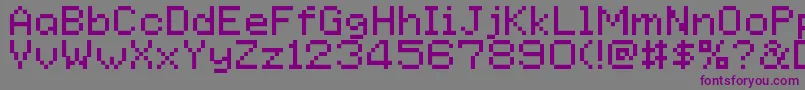 GoldenSun Font – Purple Fonts on Gray Background