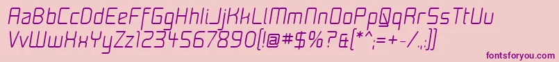 fuente Moon15i – Fuentes Moradas Sobre Fondo Rosa