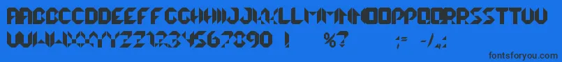 LalekBold Font – Black Fonts on Blue Background